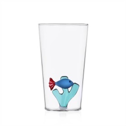 Bomboniera battesimo Ichendorf Milano bicchiere longdrink pesce blu