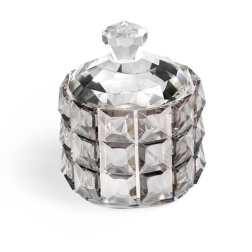 Bomboniera matrimonio Fantin argenti scatola cristallo diamante fumè