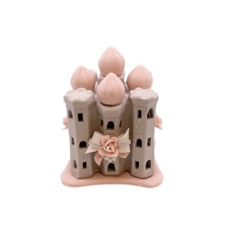 Bomboniera comunione castello piccolo Capodimonte biscuit