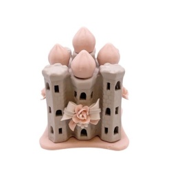 Bomboniera comunione castello piccolo Capodimonte biscuit