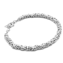 Bracciale rondelle argento 925