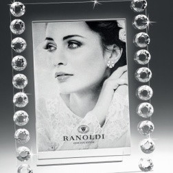 Bomboniera per nozze argento Ranoldi portafoto in cristallo