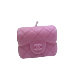 Bomboniera compleanno candela borsa iconica rosa