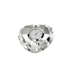 Bomboniera battesimo Fantin argenti orologio cristallo cuore