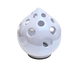 Bomboniera battesimo lampada ceramica traforata