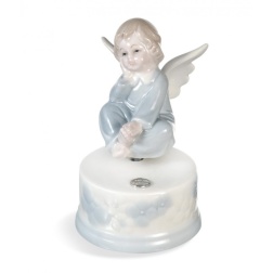Bomboniera battesimo Fantin argenti carillon angelo celeste