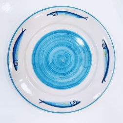 Bomboniera per matrimonio piatto ceramica di Vietri alici
