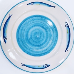 Bomboniera per matrimonio piatto ceramica di Vietri alici