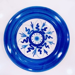 Bomboniera per matrimonio piatto ceramica di Vietri fiore