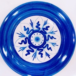 Bomboniera per matrimonio piatto ceramica di Vietri fiore