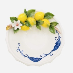 Bomboniera cresima svuotatasche Capodimonte limoni