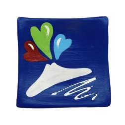 Bomboniera compleanno svuotatasche ceramica Vesuvio