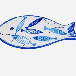 Bomboniera matrimonio vassoio pesce ceramica di Vietri